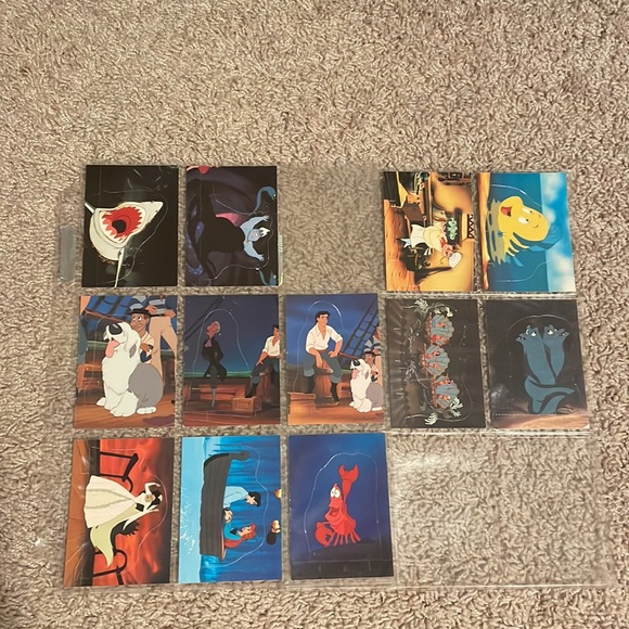 ❤️Complete Set The Little Mermaid 1991 Disney Pro Set Card - Picture 8 of 9